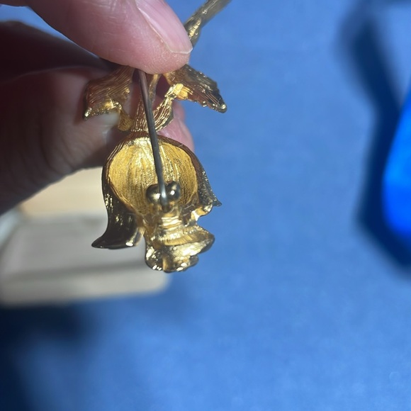 ❤️VENDOME Christmas Rose Brooch VTG. - Picture 14 of 14